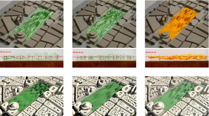 Ramnagement du quartier des Halles : Etudes de maquettes