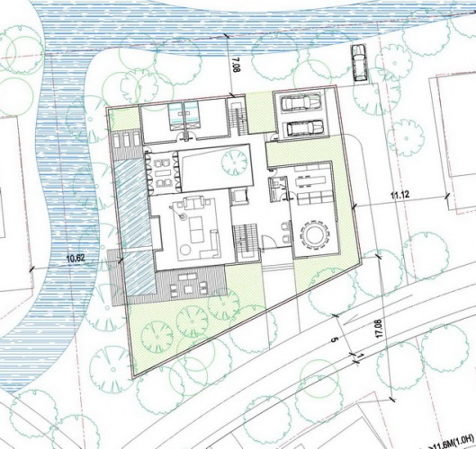 Maison luxe : Plan RDC